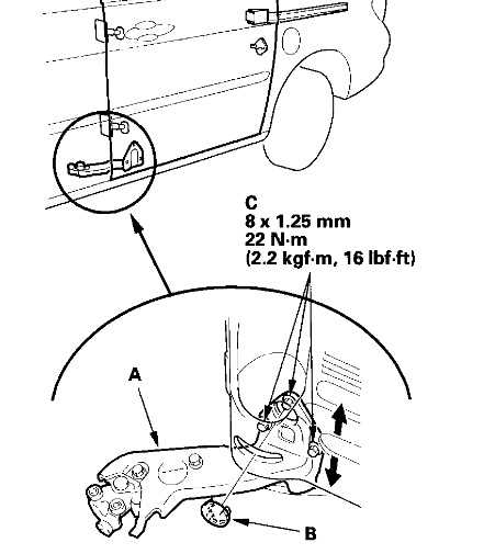 honda odyssey sliding door parts diagram