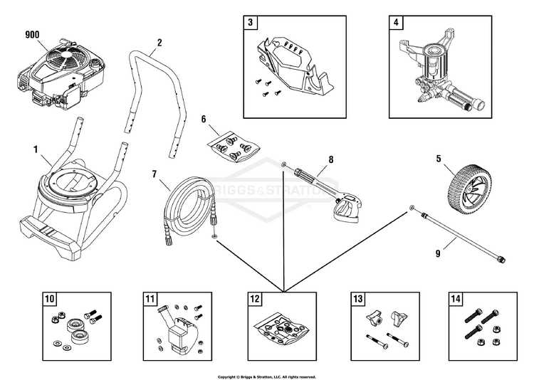 troy bilt 2700 psi pressure washer parts diagram