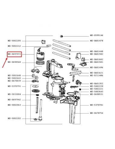 nespresso machine parts diagram