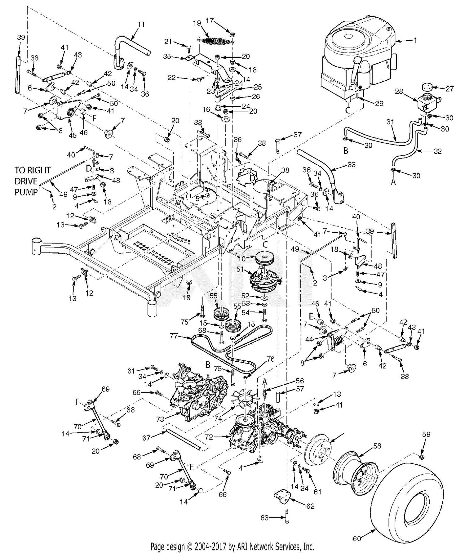 lesco 36 walk behind parts diagram