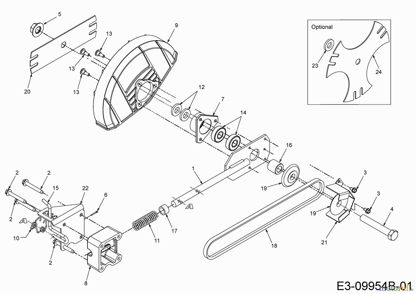 yard machine rear tine tiller parts diagram