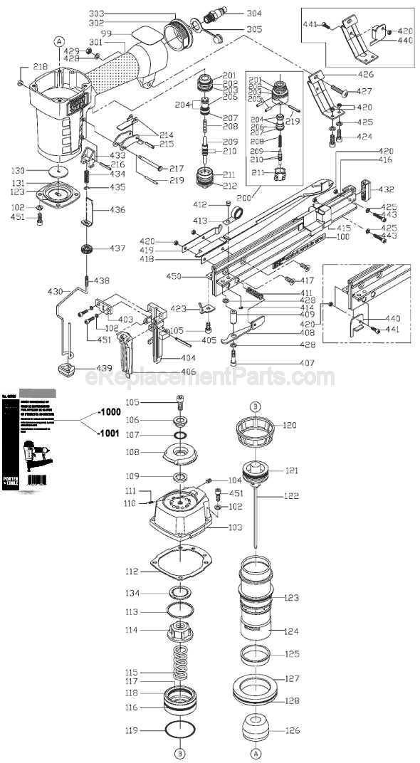 porter cable parts diagram