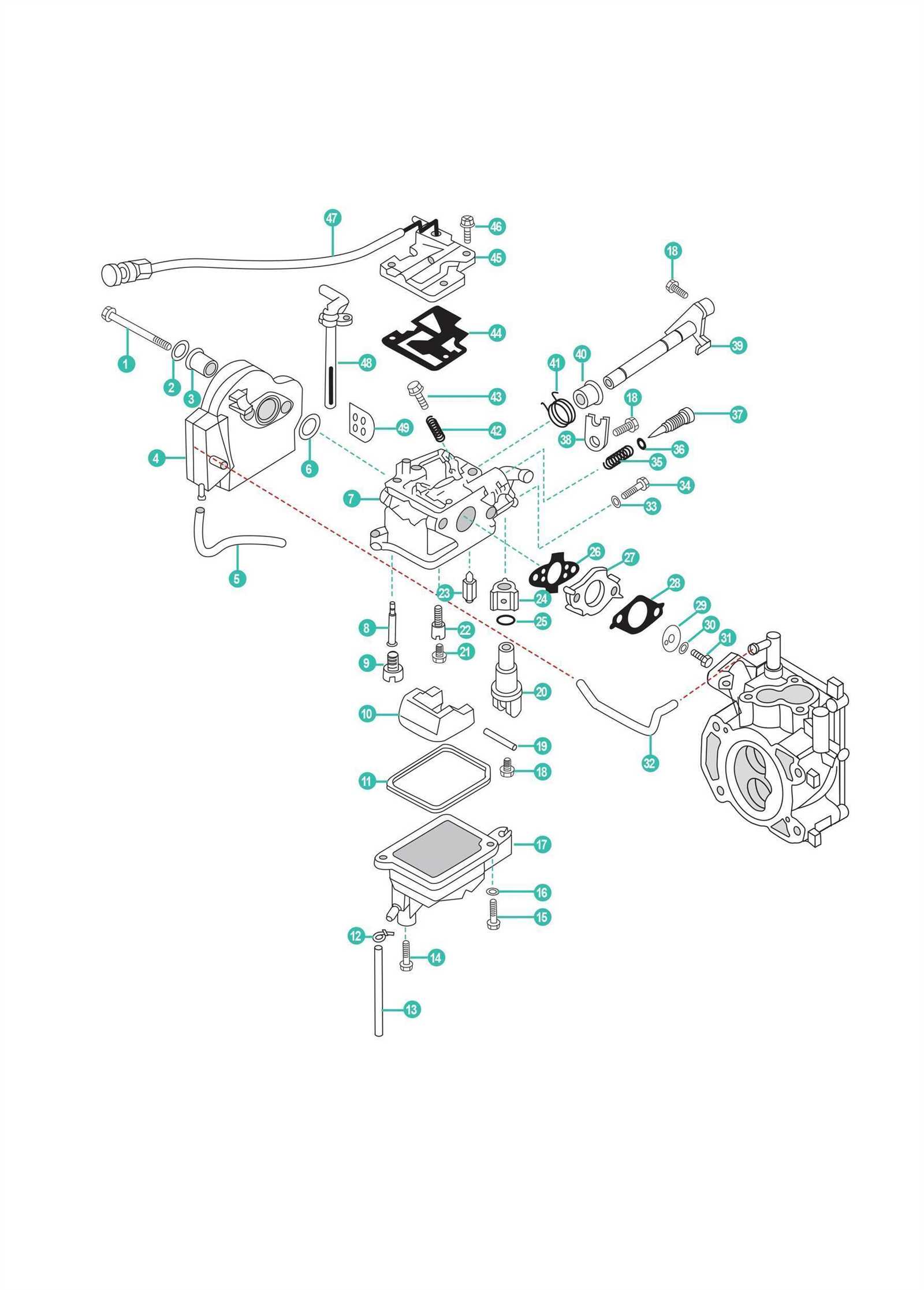 parts of a carburetor diagram