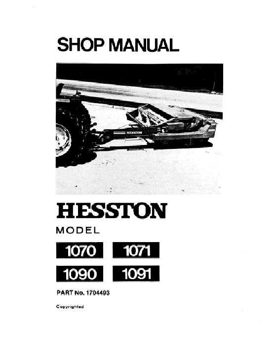 hesston pt7 haybine parts diagram