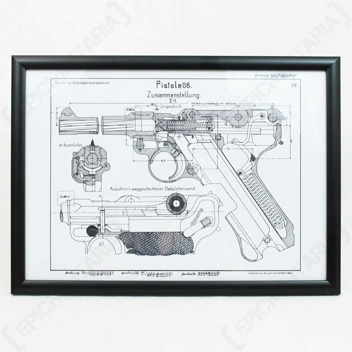 luger p08 parts diagram