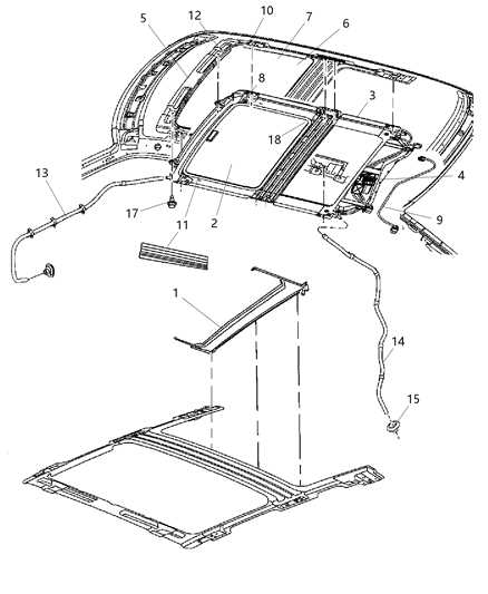 sunroof parts diagram