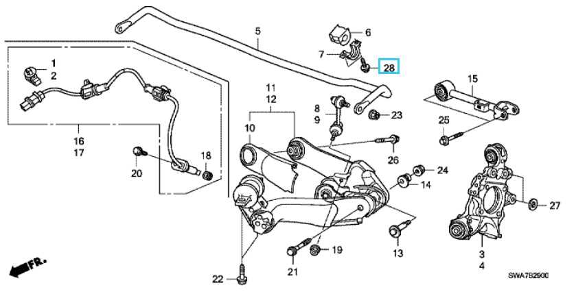 front end honda crv body parts diagram