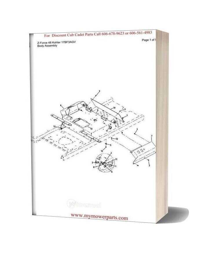 cub cadet z force 48 parts diagram