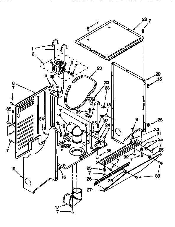 kenmore 80 series dryer parts diagram