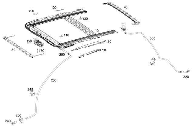 sunroof parts diagram