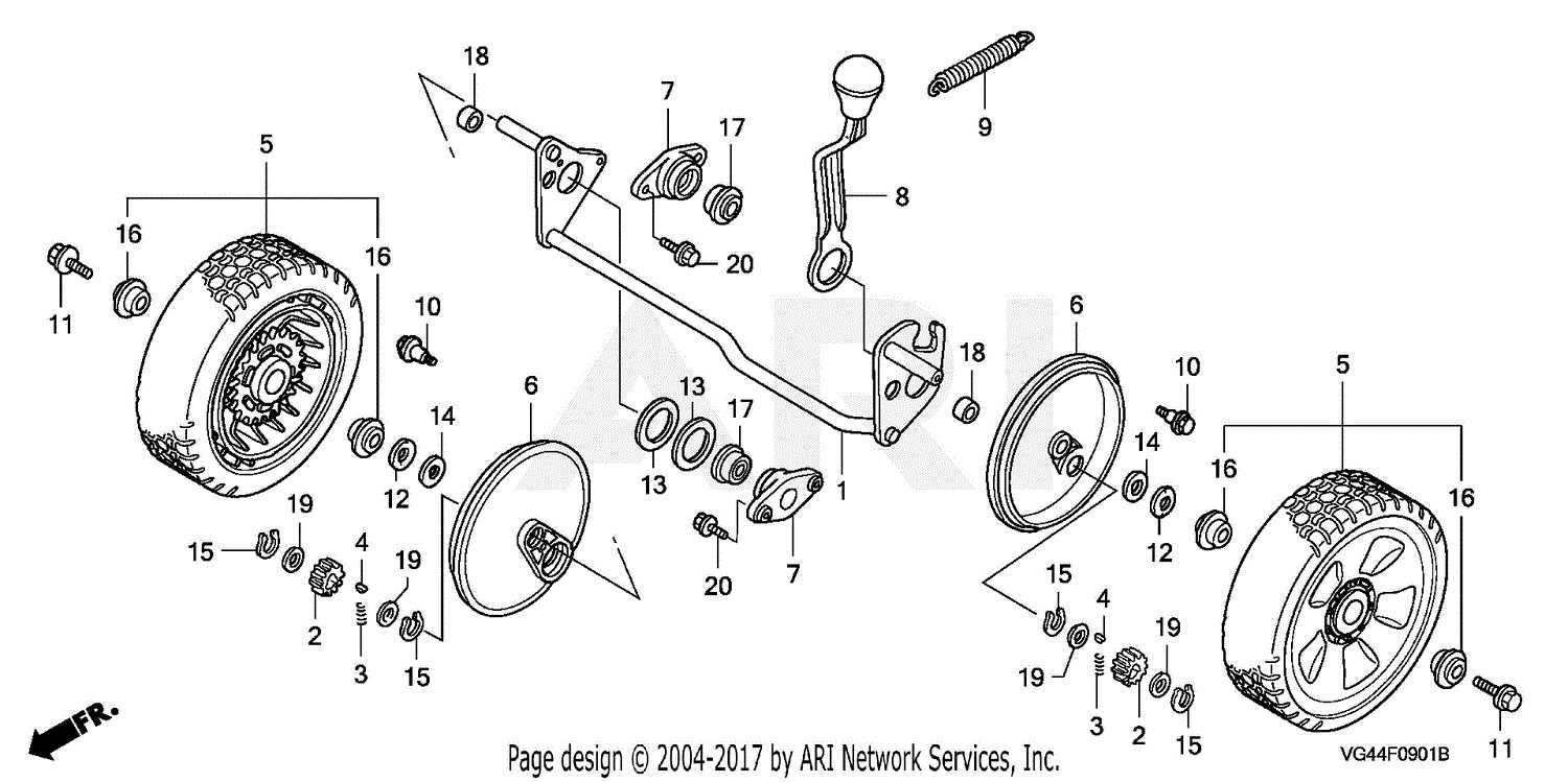 honda hrr2162sda parts diagram