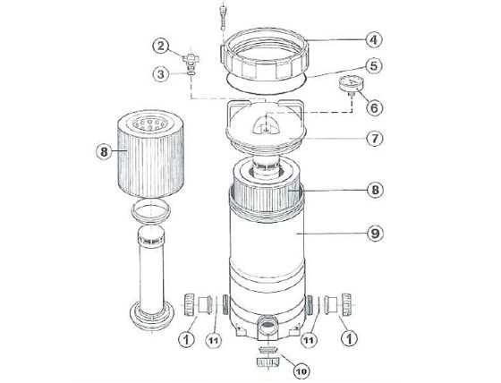 hayward pool filter parts diagram