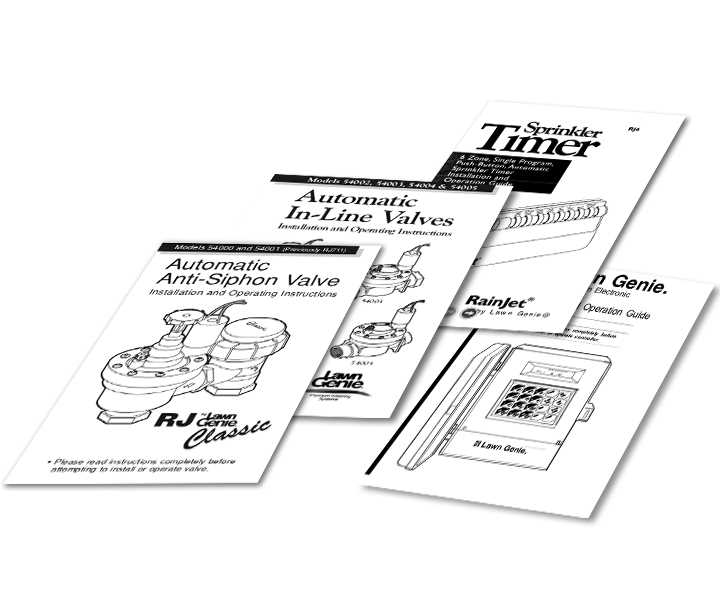 lawn genie valve parts diagram