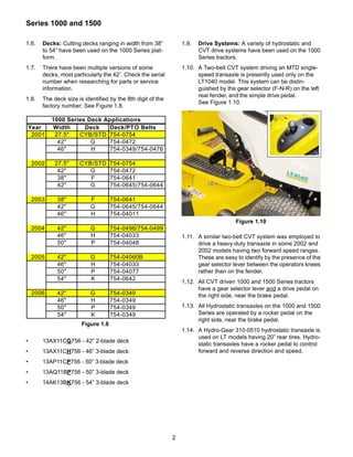 cub cadet lt1042 steering parts diagram