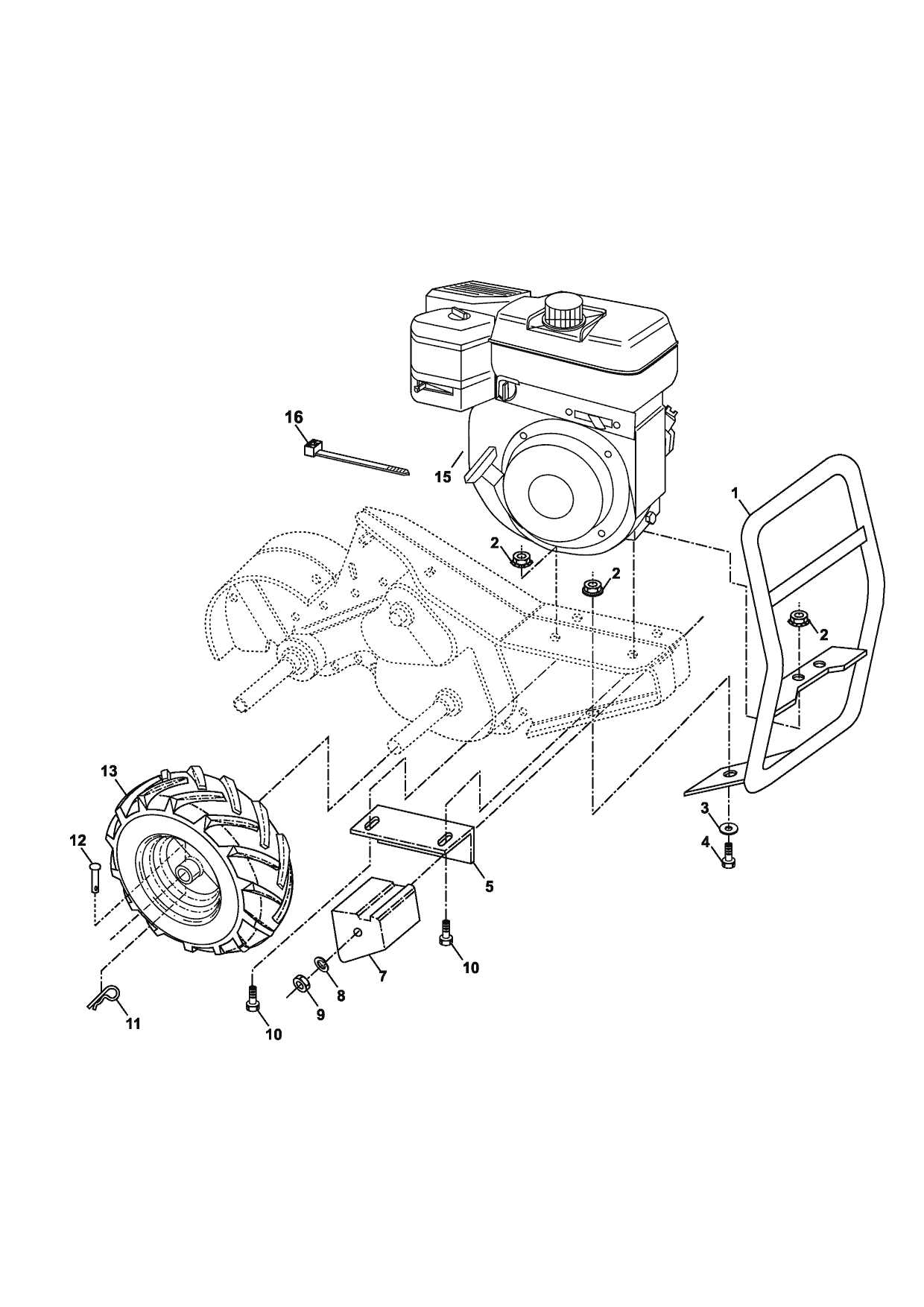 craftsman tiller model 917 parts diagram