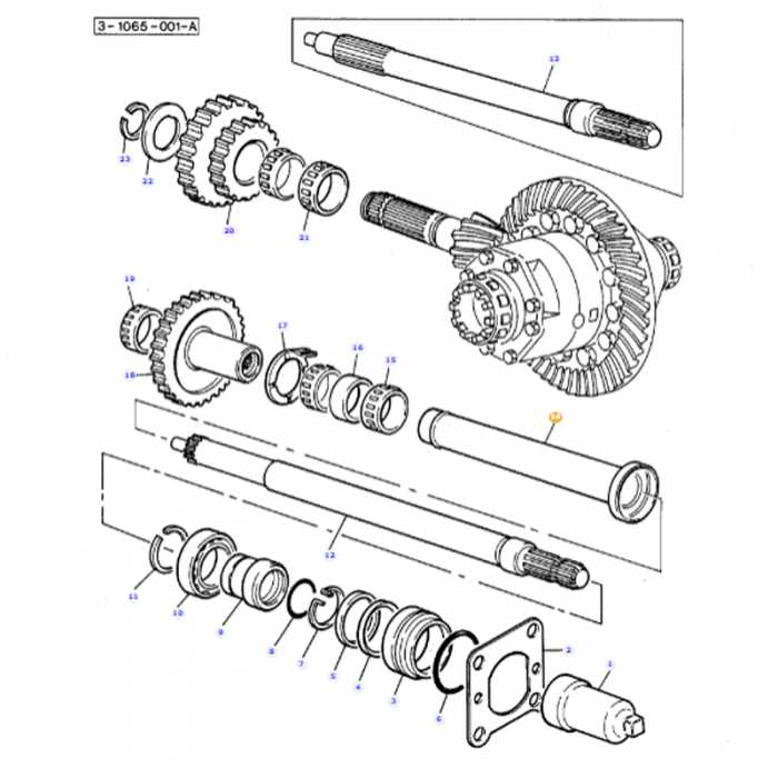 rear axle parts diagram