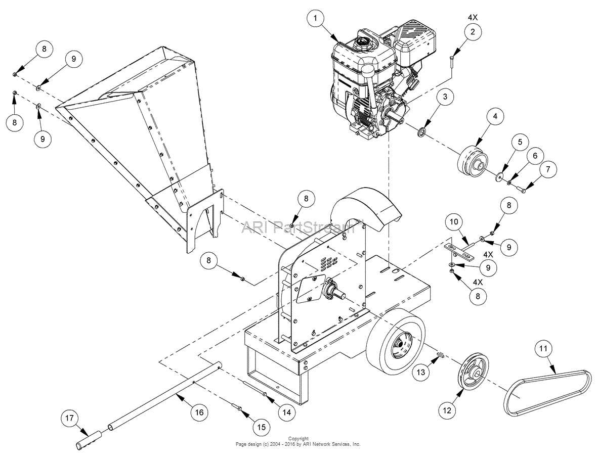 dr chipper parts diagram