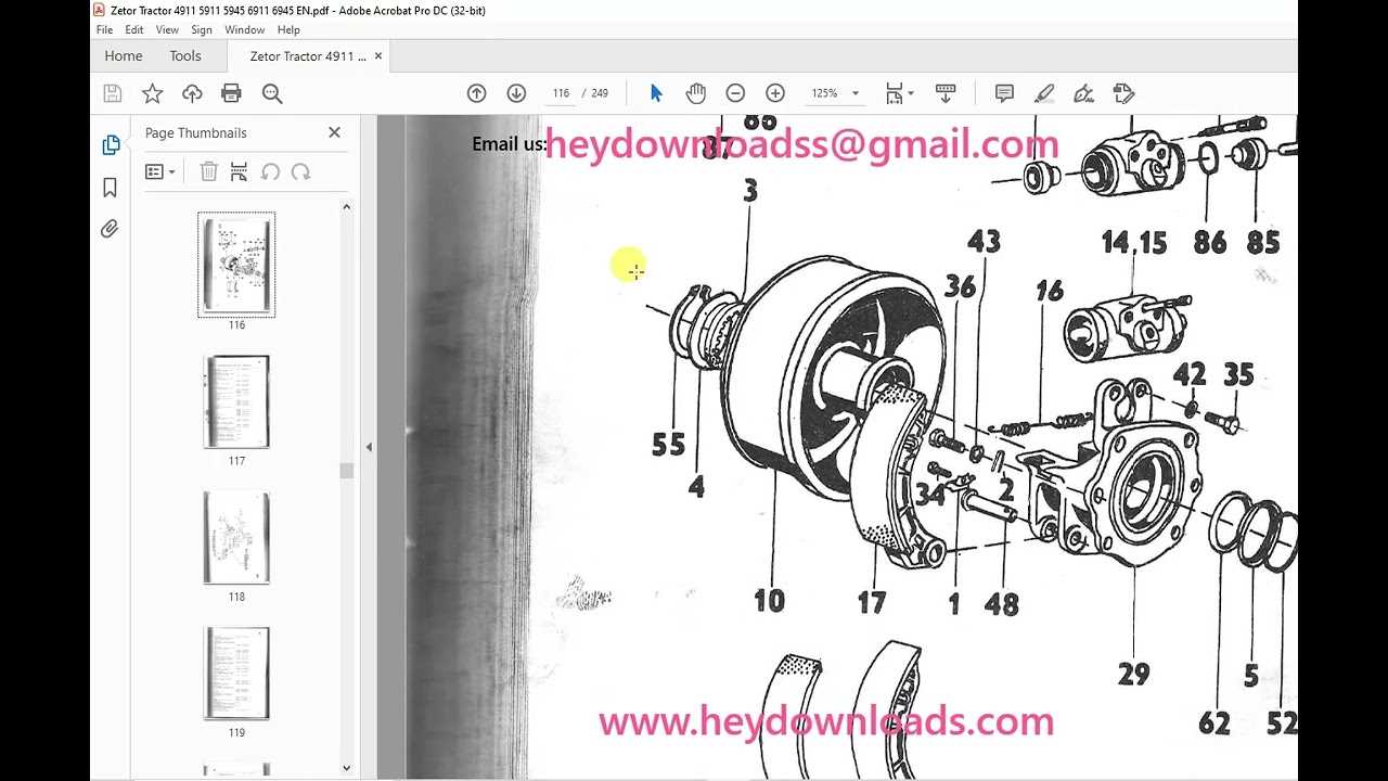 zetor tractor parts diagram