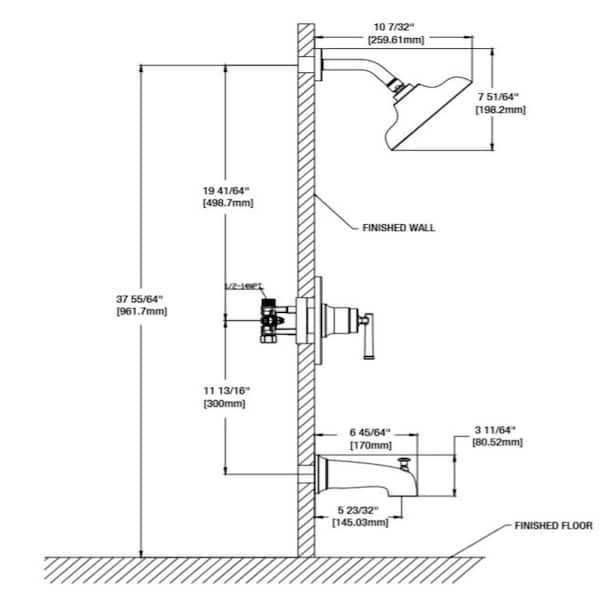 rv shower faucet parts diagram