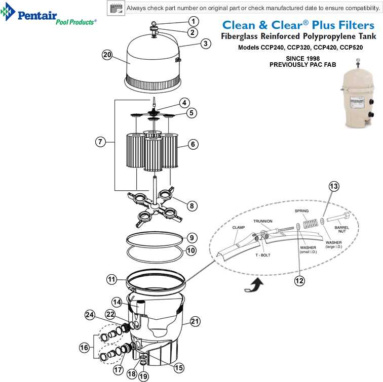 sand filter parts diagram