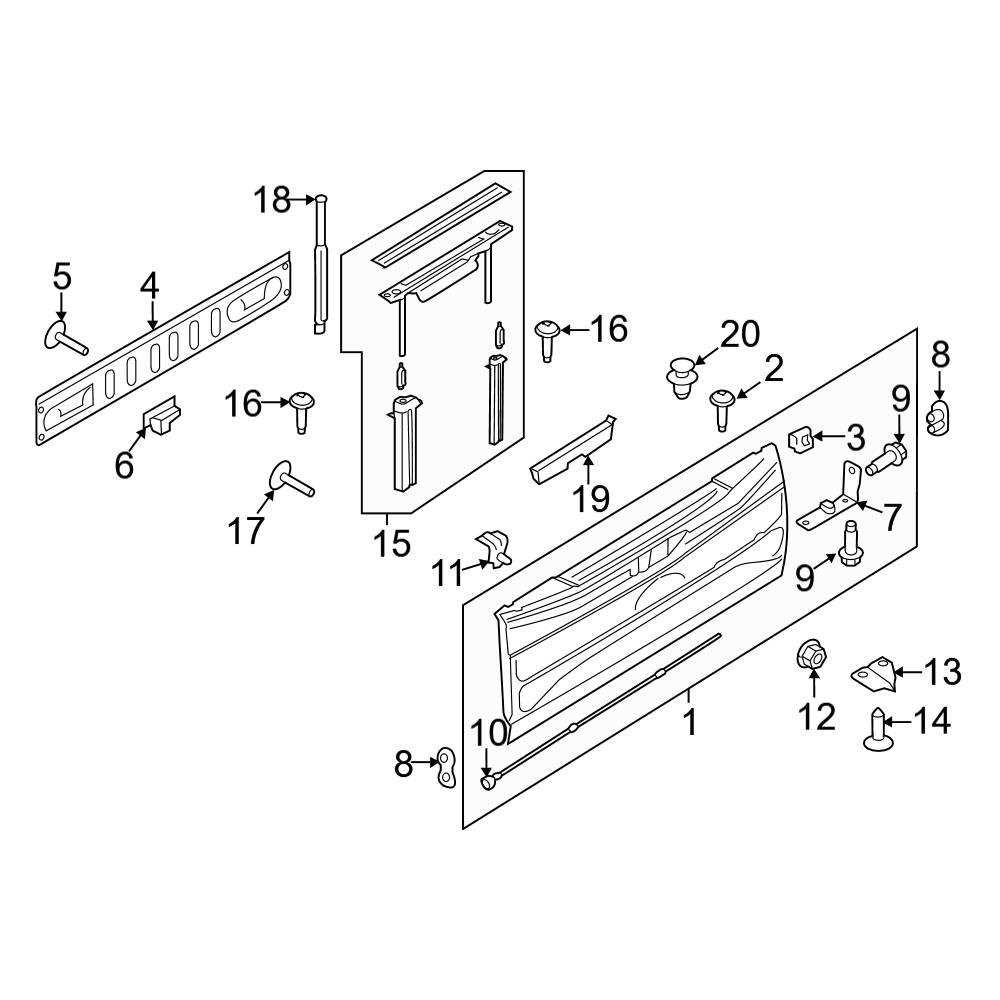 2018 ford f 150 front bumper parts diagram