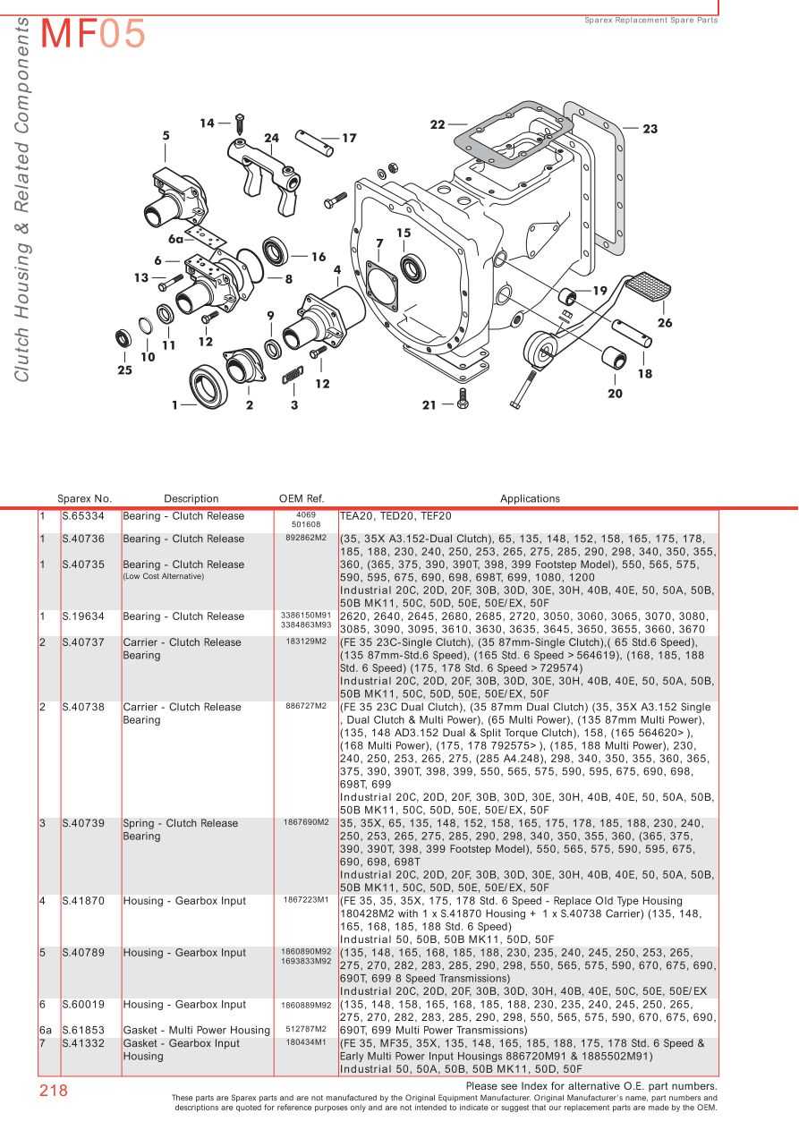 mf 35 parts diagram