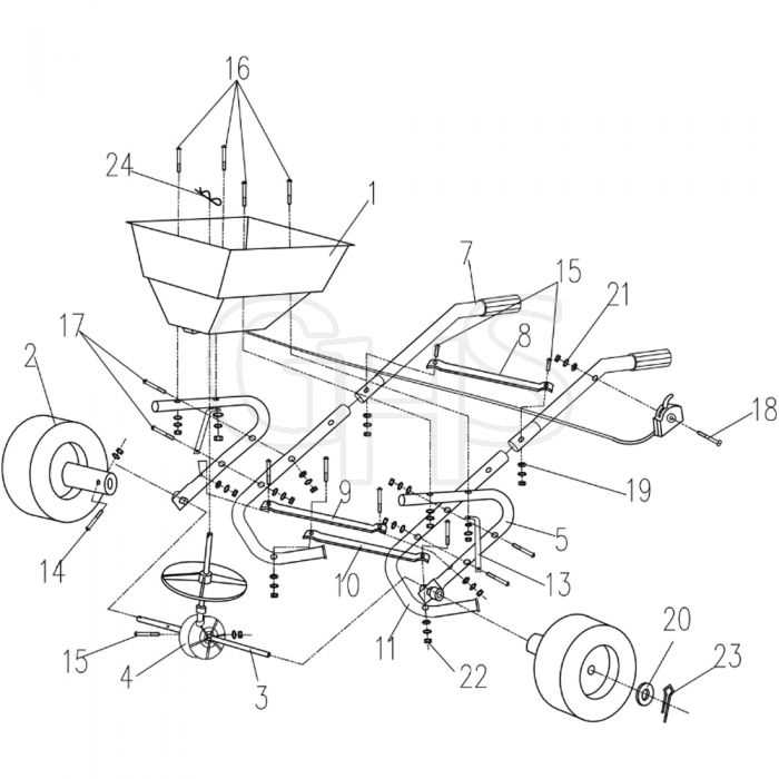 lesco spreader parts diagram