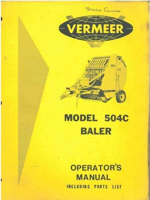 vermeer hay rake parts diagram