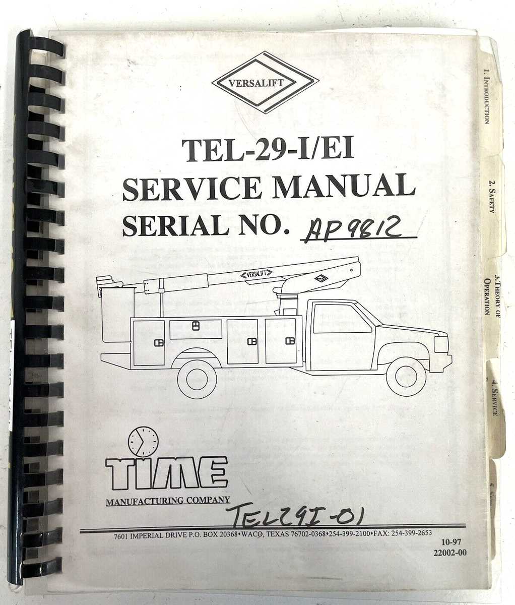 versalift parts diagram