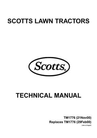 scotts lawn mower parts diagram