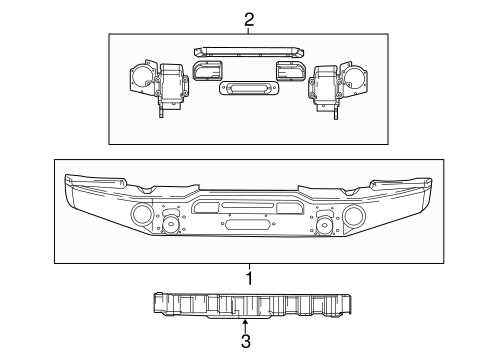 jeep wrangler jk front end parts diagram