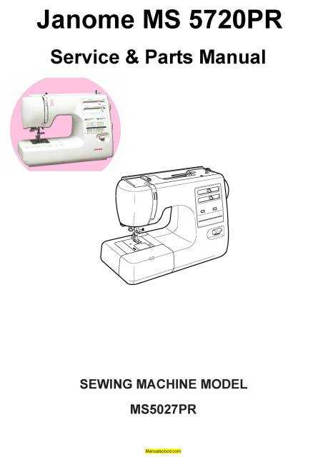 janome sewing machine parts diagram