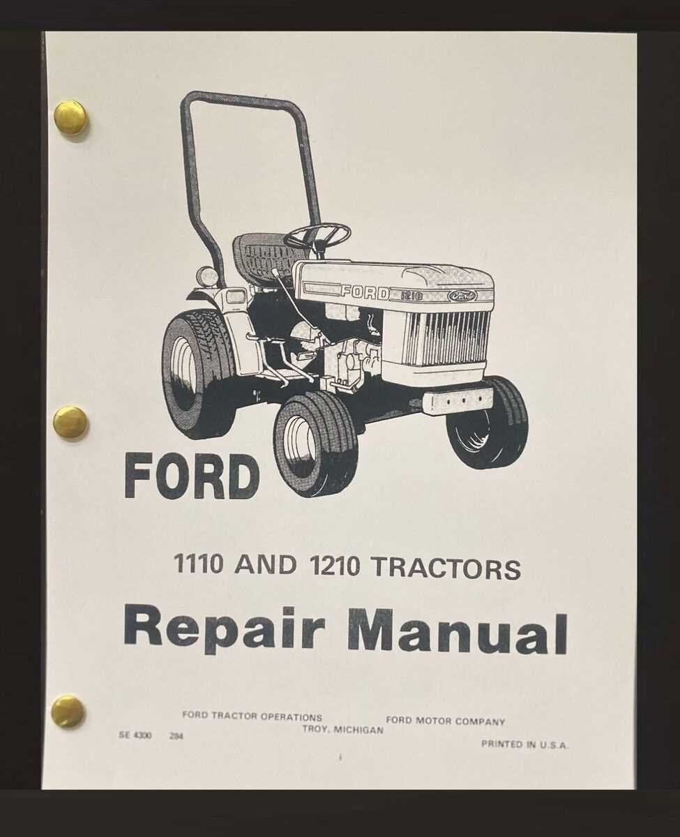 ford 1210 tractor parts diagram