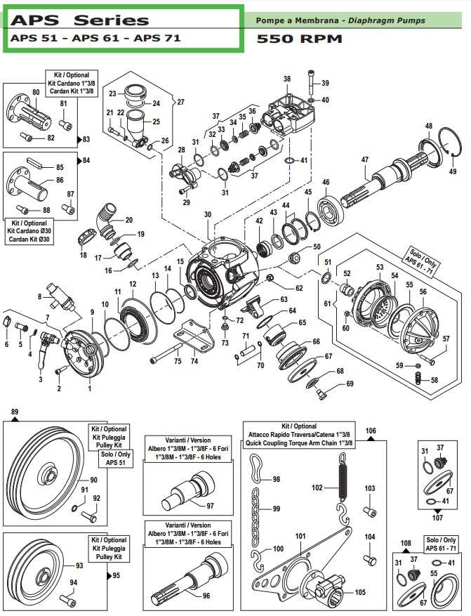 comet pump parts diagram