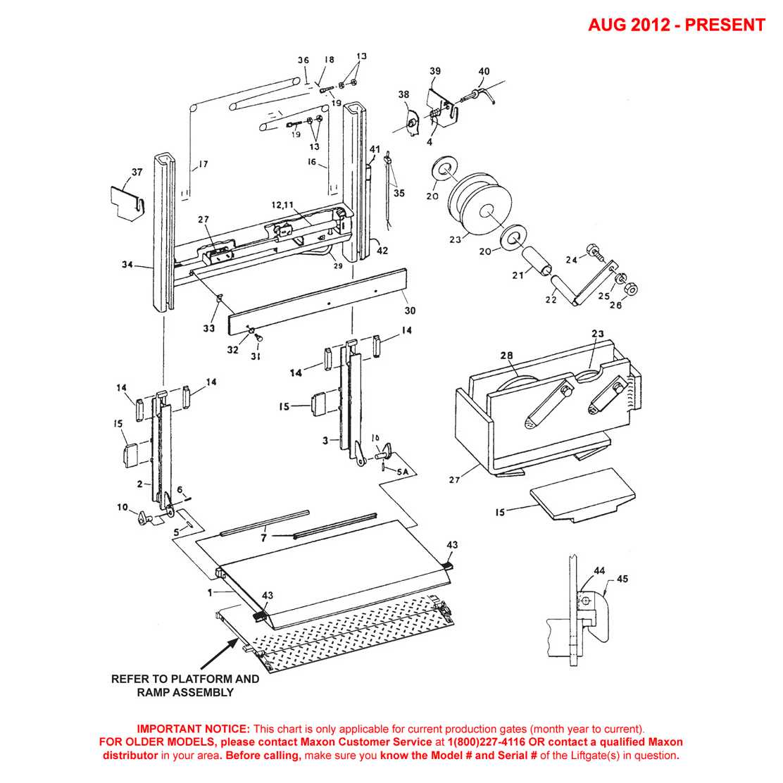 maxon liftgate parts diagram