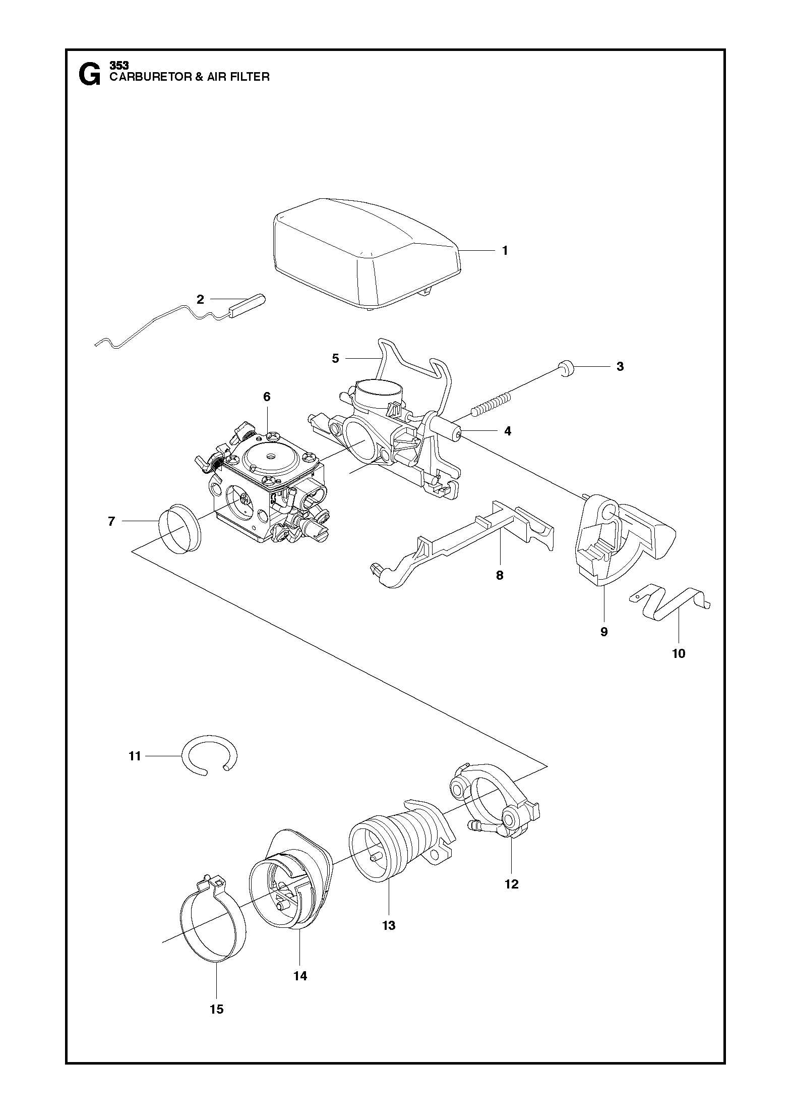 husqvarna 359 parts diagram