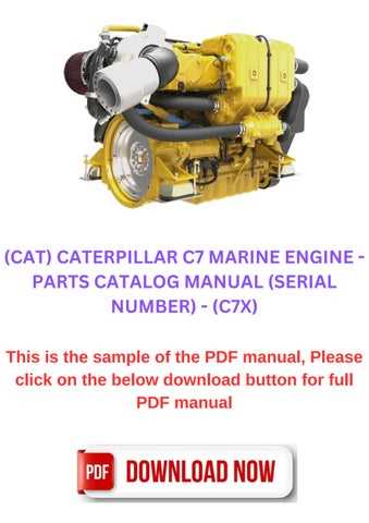 caterpillar c7 engine parts diagram