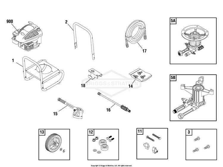 troy bilt 2700 psi pressure washer parts diagram