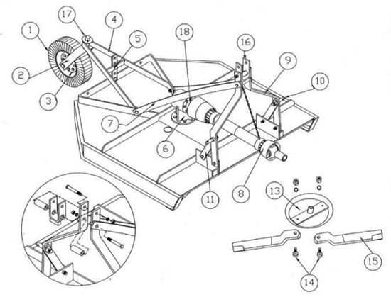 brush hog parts diagram