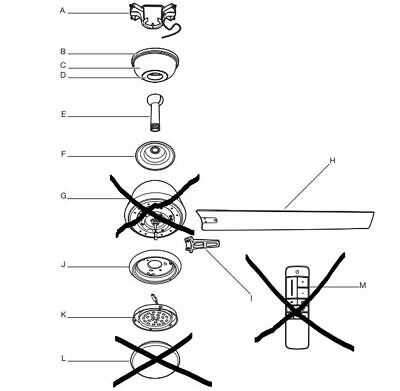 ceiling fan parts diagram