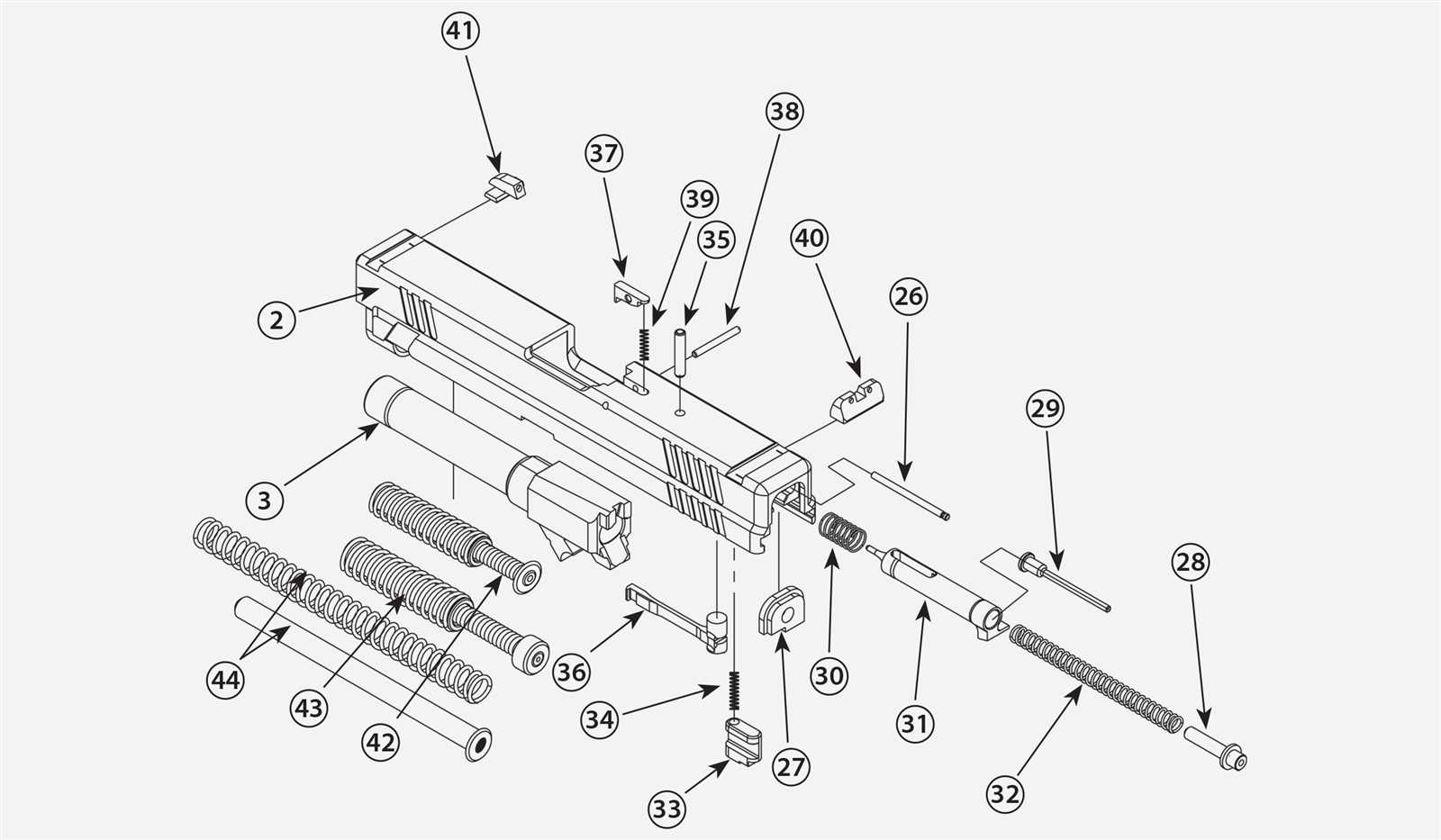 springfield hellcat parts diagram