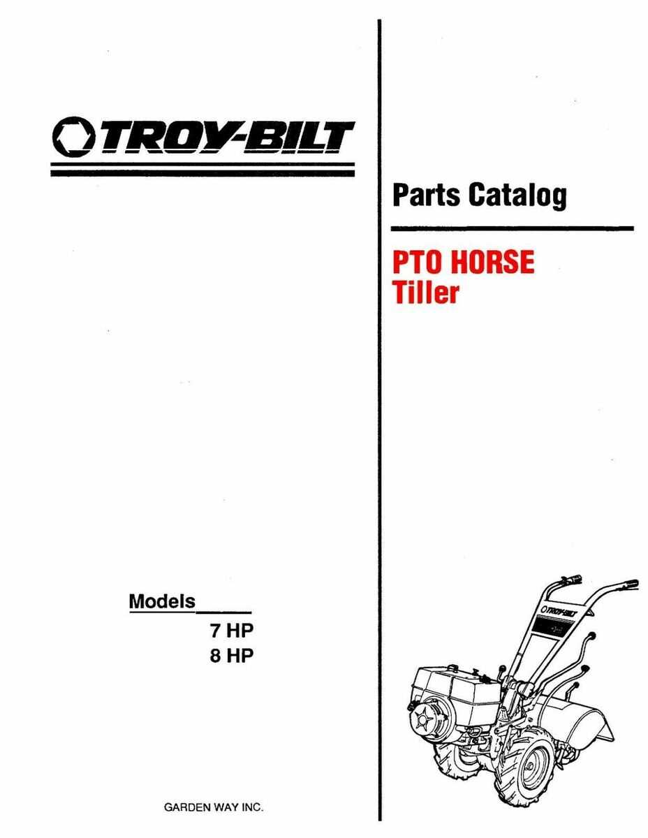 troy bilt tiller horse parts diagram