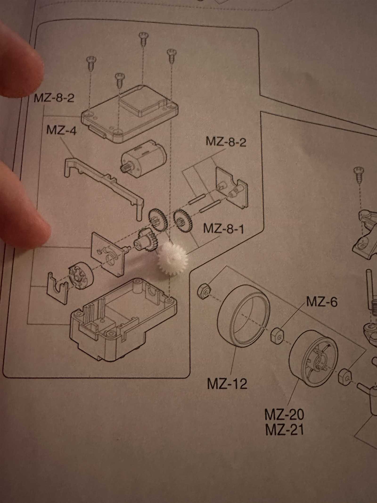 mini z parts diagram