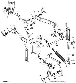 john deere l120 deck parts diagram