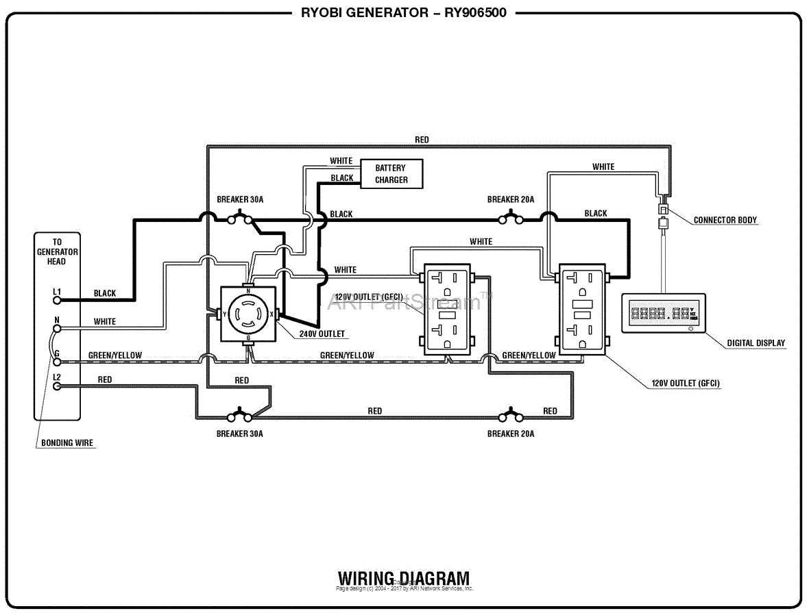 ryobi generator parts diagram