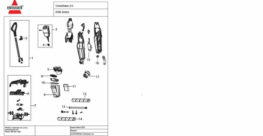 bissell crosswave parts diagram