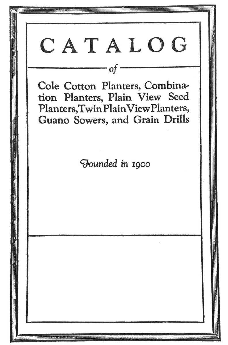 cole planter parts diagram