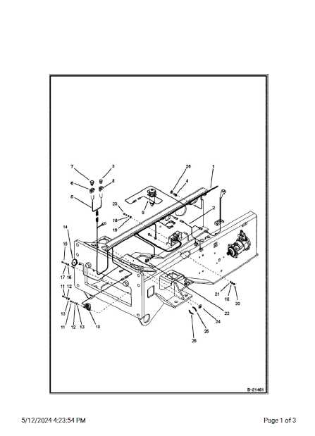 bobcat mower parts diagram