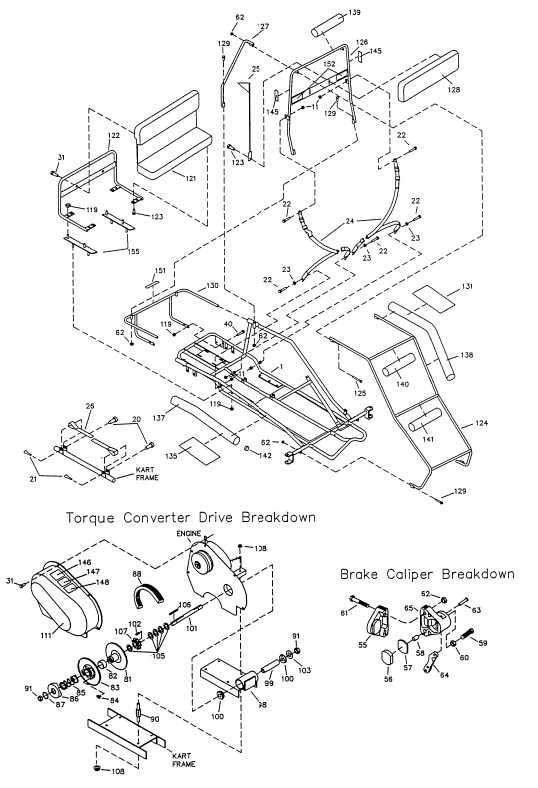 manco go kart parts diagram