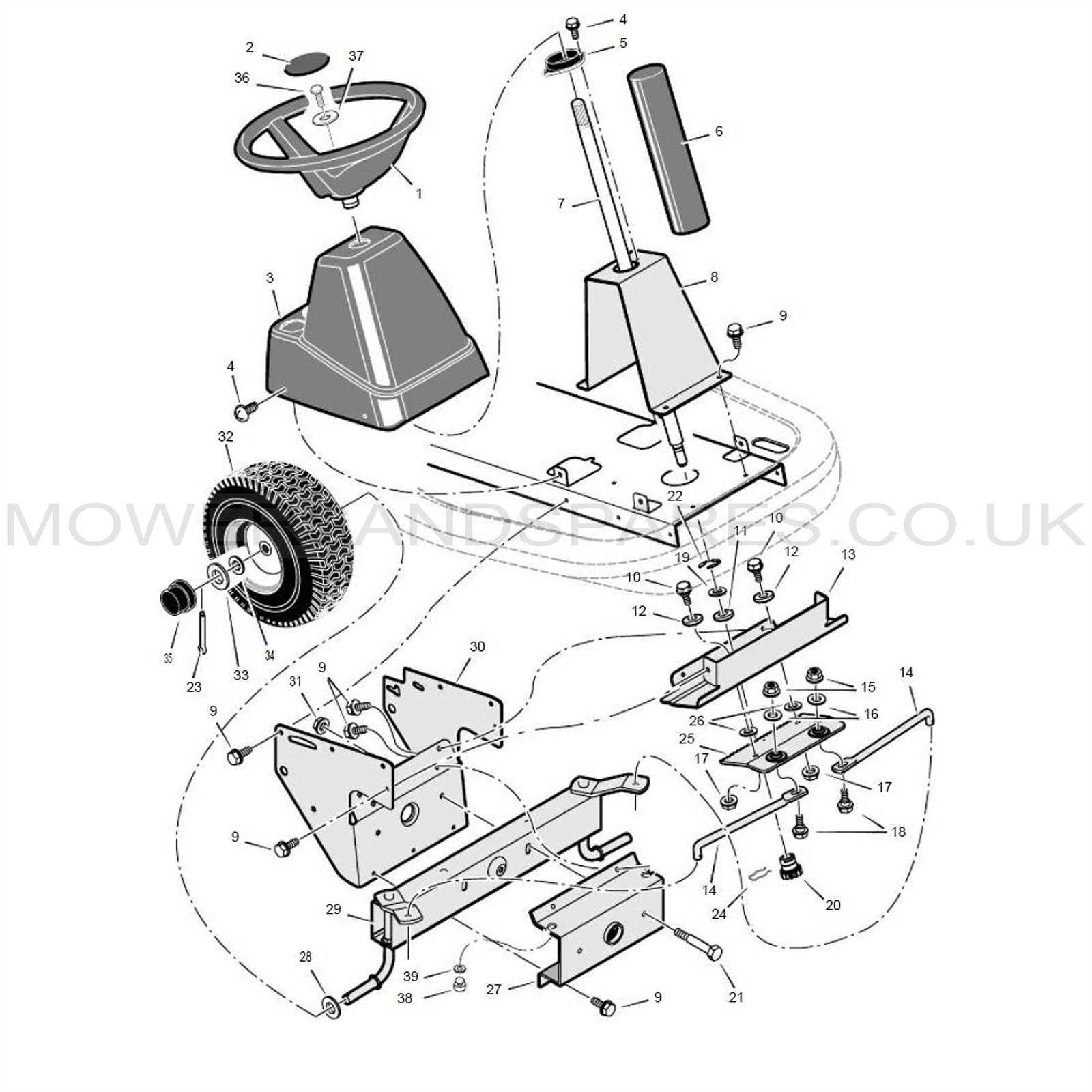 john deere d140 steering parts diagram